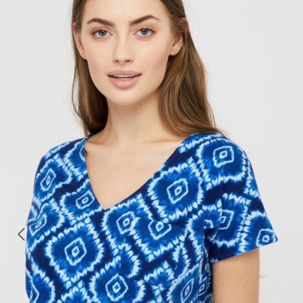 Monsoon London tee in blue tie dye print. Size XL. Brand new!